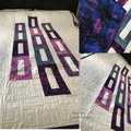 Purple geometric collage